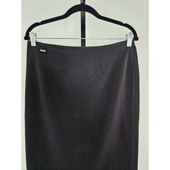Womens Calvin Klein Black Pencil Skirt Size 8 - Picture 2 of 10